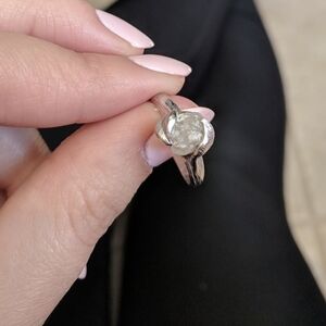 Raw Cut Handmade Diamond Ring